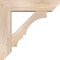 Ekena Millwork Balboa Slat Smooth Bracket w/ Offset Brace, Douglas Fir, 7 1/2"W x 30"D x 30"H BKT0806X30X30BOA06SDF - alternate 4